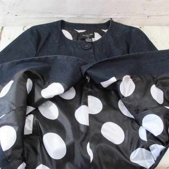 Focus 2000 Petite Boxy Denim Jacket - Picture 6 of 6